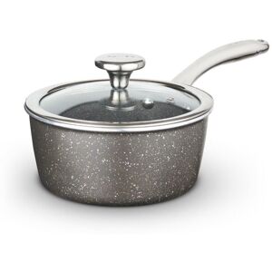 Cerastone Pro 20cm Forged Aluminium Saucepan with Tempered Glass Lid, Non-Stick Coating, Graphite T900216 - Tower Cerastone Pro 20cm Forged Aluminium Saucepan with Tempered Glass Lid, Non-Stick Coating, Graphite T900216 - Tower