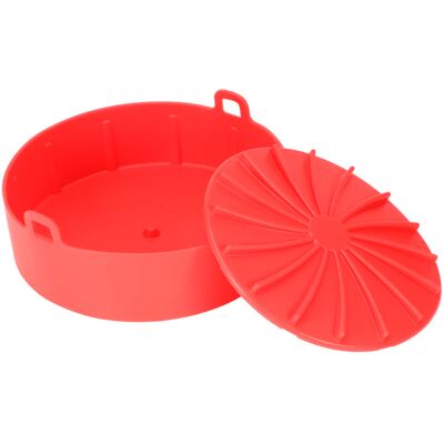 STUNACY Air Frying Pot Liner Silicone Grill Pan Bread Cake Mat Basket Pressure Cooker Kitchen Toolred STUNACY Air Frying Pot Liner Silicone Grill Pan Bread Cake Mat Basket Pressure Cooker Kitchen Toolred