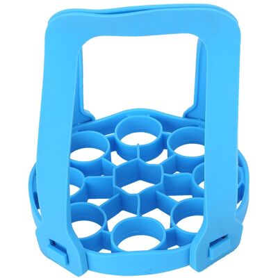 STUNACY 9hole Silicone Egg Steamer Rack Antiscalding Pressure Cooker Sling Heat Insulation Pad(blue ) STUNACY 9hole Silicone Egg Steamer Rack Antiscalding Pressure Cooker Sling Heat Insulation Pad(blue )