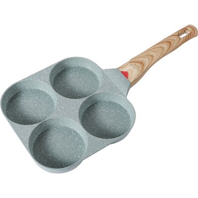 STUNACY 4 Cups Egg Frying Pan Soft Handle Smooth Healthy Stone Cookware Egg Pan For Family Green STUNACY 4 Cups Egg Frying Pan Soft Handle Smooth Healthy Stone Cookware Egg Pan For Family Green