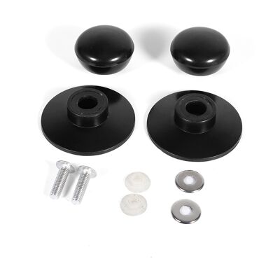 STUNACY 2pcs Black Kitchen Cookware Saucepan Kettle Lid Replacement Knobs Cover Holding Handles New STUNACY 2pcs Black Kitchen Cookware Saucepan Kettle Lid Replacement Knobs Cover Holding Handles New