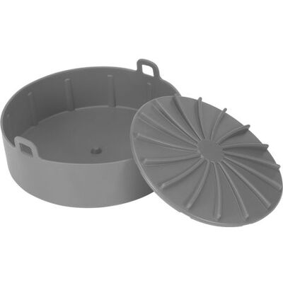 STUNACY Air Frying Pot Liner Silicone Grill Pan Bread Cake Mat Basket Pressure Cooker Kitchen Toolgray STUNACY Air Frying Pot Liner Silicone Grill Pan Bread Cake Mat Basket Pressure Cooker Kitchen Toolgray