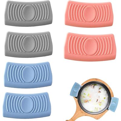 OEM 6-piece Silicone Pot Holders For Saucepan Handles, Anti-scalding Pot Holders OEM 6-piece Silicone Pot Holders For Saucepan Handles, Anti-scalding Pot Holders