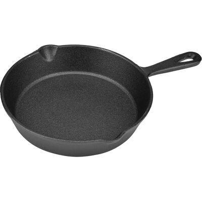 STUNACY 16cm 20cm Vintage Cast Iron Skillet Frying Pan Burnt Non Stick (20cm) STUNACY 16cm 20cm Vintage Cast Iron Skillet Frying Pan Burnt Non Stick (20cm)
