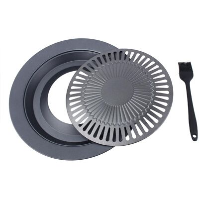 STUNACY Heavy Duty Roasting Pan Nonstick Roaster Cookware Roasting Disk STUNACY Heavy Duty Roasting Pan Nonstick Roaster Cookware Roasting Disk