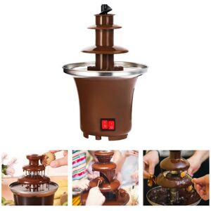 COOCHEER 2 Tier Chocolate Fondue Fountain, Choco Melts Dip Warming Machine, for Melted Chocolate, Candy, Butter, Cheese, Caramel Dip COOCHEER 2 Tier Chocolate Fondue Fountain, Choco Melts Dip Warming Machine, for Melted Chocolate, Candy, Butter, Cheese, Caramel Dip