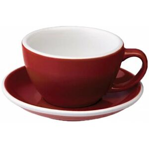 Loveramics - Café Latte cup with a saucer Egg Red, 300 ml