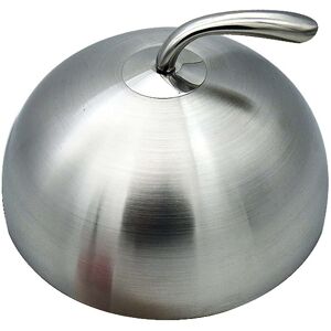 WOOSIEN 1pc 20cm Stainless Steel Steak Cover Teppanyaki Dome Plate Lid Home Round Oil Resistant Meal Food Cover