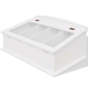 Cutlery Tray mdf White Baroque Style VD09354 - Hommoo