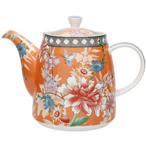 London Pottery - Bell Teapot 1L Coral Floral