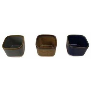 GM GARDEN & HOME 5.7cm Pablo Aperitif Bowls Gift Set - Porcelain - L5.7 x W5.7 cm - Green/Blue/Brown