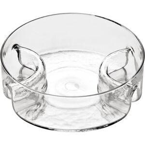 Premier Housewares 3 Section Curved Sided Glass Serving Dish