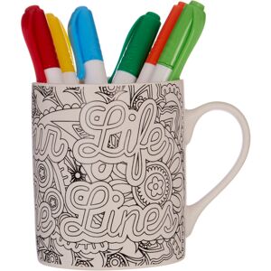 Premier Housewares - Colour Your Life Outside The Lines Mug