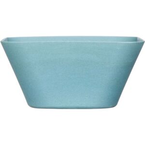 Premier Housewares - Fruit Bowls Bamboo Wood Salad Bowl Porcelain Salad Bowl & Servers Blue Large Salad Bowls Square Large Bowls 25 x 12 x 25