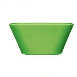 Premier Housewares - Fruit Bowls Bamboo Wood Salad Bowl Porcelain Salad Bowl & Servers Green Large Salad Bowls Square Large Bowls 25 x 12 x 25