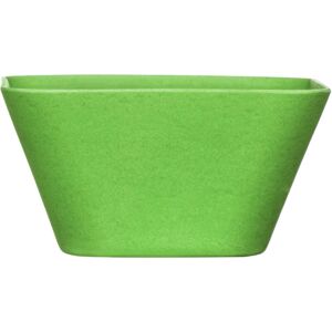 Premier Housewares - Green Bowl Bamboo Fibre Serving Bowls / Salad Bowl Ideal For Fruit Cereal Pasta Bowl Square Shape Decorative Bowl 15 x 8 x 15