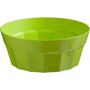 Premier Housewares - Green Bowl pp Plastic Serving Bowls / Salad Bowl Ideal For Fruit Cereal Pasta Bowl Octagonal Shape Decorative Bowl 15 x 8 x 15