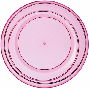 Premier Housewares - Plastic Dinner Plates Pink Plate Durable Small Plates Lightweight Dinner Plate Stylish Hawaiian Party Plates Contemporary Plate