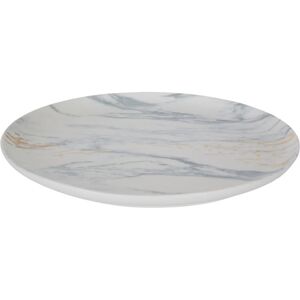 Premier Housewares - Plate With Chic Finish Marble Dinner Plate Ideal For Everyday Use Unique Luxe Dinnerware Serving Plates 26 x 2 x 26