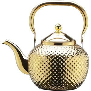 Aougo - Stainless steel teapot with infuser Induction kettle Compatible with all 1.5 l gold stoves