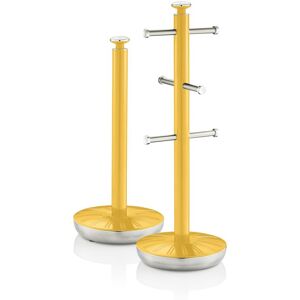 Swan Towel Pole and Mug Tree Set Yellow - Yellow