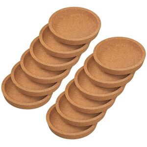 Tlily - 12 Pack Cork Coasters, 4 Inch Round Absorbent Heat Resistant Cork Coasters for Most Types of Mugs in Office or Home Tlily - 12 Pack Cork Coasters, 4 Inch Round Absorbent Heat Resistant Cork Coasters for Most Types of Mugs in Office or Home