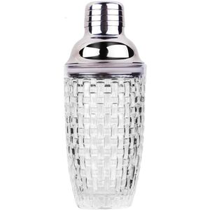 TLILY 13Oz Glass Cocktail Shaker Set - for Cocktails, Drink Shakers and Silver TLILY 13Oz Glass Cocktail Shaker Set - for Cocktails, Drink Shakers and Silver