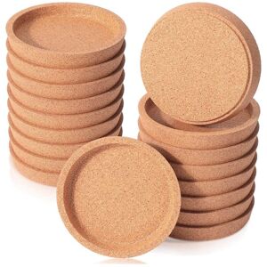 TLILY 18 Cork Coasters Bulk 4 Inch Round Lip Cup Holder Leak Proof for Drinks Reusable Absorbent Coaster TLILY 18 Cork Coasters Bulk 4 Inch Round Lip Cup Holder Leak Proof for Drinks Reusable Absorbent Coaster