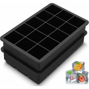 HÉLOISE 2 Pack Large bpa Free Silicone Ice Cube Trays 15 Cavities Whiskey Cocktail Homemade Easy to Use Reusable HÉLOISE 2 Pack Large bpa Free Silicone Ice Cube Trays 15 Cavities Whiskey Cocktail Homemade Easy to Use Reusable