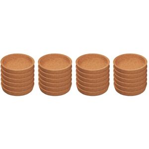 TLILY 24 Pack Cork Coasters, 4 Inch Round Absorbent Heat Resistant Cork Coasters for Most Types of Mugs in Office or Home TLILY 24 Pack Cork Coasters, 4 Inch Round Absorbent Heat Resistant Cork Coasters for Most Types of Mugs in Office or Home