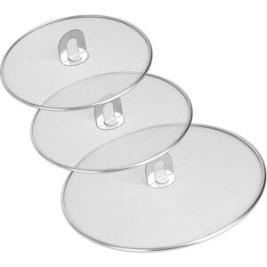 SNQ 3-Piece Splash Guard, Pot Splash Guard, Pan Splash Guard, Stainless Steel Splash Guard (33cm, 29cm, 25cm) SNQ 3-Piece Splash Guard, Pot Splash Guard, Pan Splash Guard, Stainless Steel Splash Guard (33cm, 29cm, 25cm)
