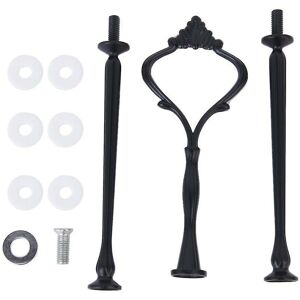 SNQ 3-tier crown-patterned cake and cupcake stand, handles included SNQ 3-tier crown-patterned cake and cupcake stand, handles included