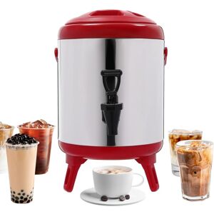 CNCEST 6l Catering Hot Water Boiler Tea Urn Coffee Stainless Steel Thermal Bucket For Outdoor Picnics, Travels, Cafes, Buffets (red) CNCEST 6l Catering Hot Water Boiler Tea Urn Coffee Stainless Steel Thermal Bucket For Outdoor Picnics, Travels, Cafes, Buffets (red)