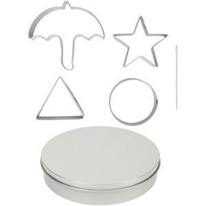GROOFOO 6Pcs Korean Sugar Candy Making Tools Stainless Steel Cookie Cutters Set Biscuit Mold for Christmas Party GROOFOO 6Pcs Korean Sugar Candy Making Tools Stainless Steel Cookie Cutters Set Biscuit Mold for Christmas Party