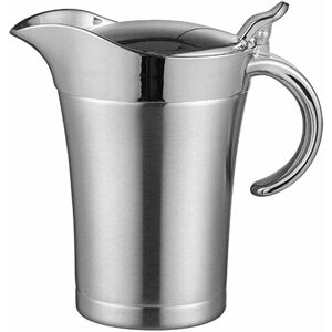 BASETBL 750ml double-walled stainless steel thermal gravy boat with lid, for sauces, creams or hot/cold servings BASETBL 750ml double-walled stainless steel thermal gravy boat with lid, for sauces, creams or hot/cold servings