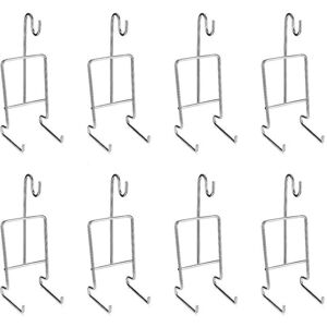 TLILY 8Pcs Tea Cup and Saucer Display Stand Holder Rack Metal Coffee Mug Organizer TLILY 8Pcs Tea Cup and Saucer Display Stand Holder Rack Metal Coffee Mug Organizer