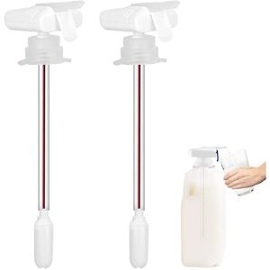 COAVAS Automatic Beverage Dispenser, Hands Free Milk, Beverage Dispenser, Refrigerator Juice Beverage Dispenser, 2 Pack White COAVAS Automatic Beverage Dispenser, Hands Free Milk, Beverage Dispenser, Refrigerator Juice Beverage Dispenser, 2 Pack White