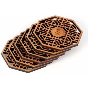Orchidée - Bamboo Placemat Tea Cup Mat Living Room Kitchen Restaurant Home 6 Pcs Orchidée - Bamboo Placemat Tea Cup Mat Living Room Kitchen Restaurant Home 6 Pcs