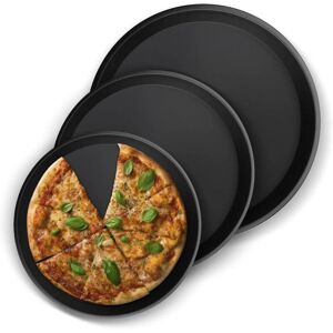 CCYKXA Pizza Pans, 3 Pieces, Pizza Tray, Round Dishes, Oven Safe, Baking Accessories, Home Use, Kitchen, Restaurant, Dishwasher Safe (7/8/9 in) CCYKXA Pizza Pans, 3 Pieces, Pizza Tray, Round Dishes, Oven Safe, Baking Accessories, Home Use, Kitchen, Restaurant, Dishwasher Safe (7/8/9 in)
