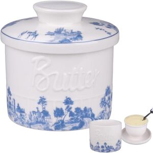 YS-YALOTRS Ceramic Butter Dish, 250g Porcelain Butter Dish with Water Line for Spreading Fresh Butter, Water-Filled Butter Dish with Lid to Keep Butter Fresh, YS-YALOTRS Ceramic Butter Dish, 250g Porcelain Butter Dish with Water Line for Spreading Fresh Butter, Water-Filled Butter Dish with Lid to Keep Butter Fresh,