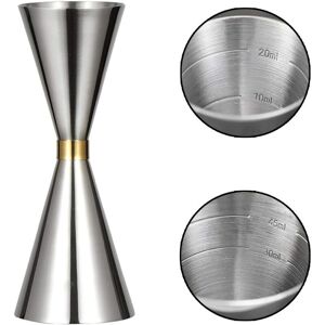 GOTRAYS Cocktail Jigger, PTN Stainless Steel Double Sided Cocktail Jigger, Silver Measuring Cup for Professional Bartender 30ml x 60ml Measuring Cups GOTRAYS Cocktail Jigger, PTN Stainless Steel Double Sided Cocktail Jigger, Silver Measuring Cup for Professional Bartender 30ml x 60ml Measuring Cups
