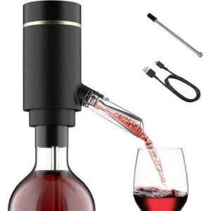 SNQ Electric Wine Pourer with Aeration – Smart and Automatic Wine Filter, One-Button Oxidation, Aeration Function (On/Off), Extension Tube and Micro-USB SNQ Electric Wine Pourer with Aeration – Smart and Automatic Wine Filter, One-Button Oxidation, Aeration Function (On/Off), Extension Tube and Micro-USB
