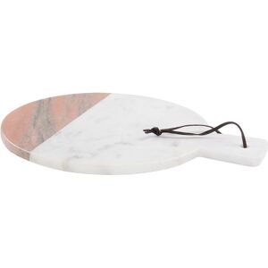 Beliani White Marble Serveware - Handmade Round Serving Tray Beliani White Marble Serveware - Handmade Round Serving Tray