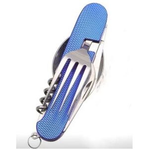 GOTRAYS in 1 Camping Cutlery Set Stainless Steel Folding Cutlery Camping Cutlery Outdoor Travel Cutlery 112.11.0cm Blue GOTRAYS in 1 Camping Cutlery Set Stainless Steel Folding Cutlery Camping Cutlery Outdoor Travel Cutlery 112.11.0cm Blue