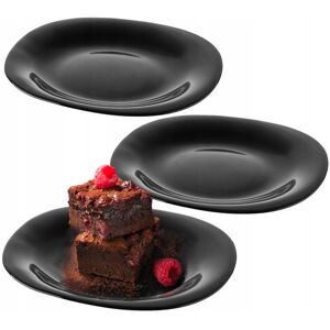 KADAX Dessert Plates 21cm Cake Plates Black 3 pcs. KADAX Dessert Plates 21cm Cake Plates Black 3 pcs.
