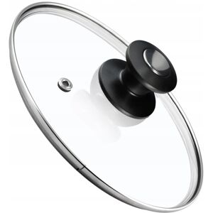 KADAX Pot Lid, Universal Glass Lid with Black and Silver Handle, 24 cm KADAX Pot Lid, Universal Glass Lid with Black and Silver Handle, 24 cm
