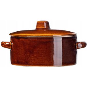 KADAX stoneware pot, ceramic pot with side handles and lid, 1L, Low KADAX stoneware pot, ceramic pot with side handles and lid, 1L, Low