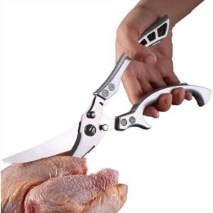 TEHTUY Kitchen scissors with metal handles for chicken, poultry, fish, meat, vegetables sharp stainless steel bone scissors TEHTUY Kitchen scissors with metal handles for chicken, poultry, fish, meat, vegetables sharp stainless steel bone scissors