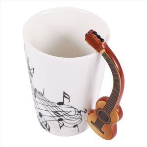 TLILY novelty guitar handle ceramic cup free spectrum coffee milk tea personality mug musical instrument TLILY novelty guitar handle ceramic cup free spectrum coffee milk tea personality mug musical instrument