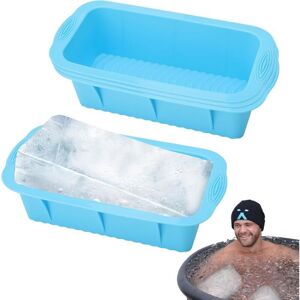 ODIPIE Pack Large Giant Silicone Ice Cube Molds for Freezer Containers, Easy Release Reusable Ice Cube Trays for Ice Bath, Cold Tub or Coolers (Lake Blue) ODIPIE Pack Large Giant Silicone Ice Cube Molds for Freezer Containers, Easy Release Reusable Ice Cube Trays for Ice Bath, Cold Tub or Coolers (Lake Blue)